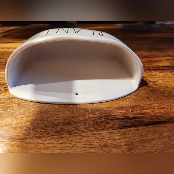 Rae Dunn Cream Ceramic Wall Planter - Picture 3 of 5